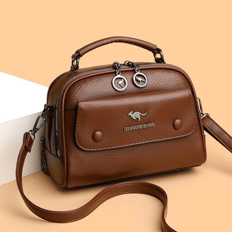 2025 New Women's Bag Fashionable Versatile Shoulder Crossbody Bag Multi-Layer Large Capacity Mother-In-Law Handbag