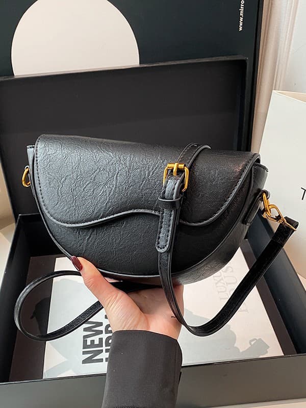 Women's Crossbody Bag 2025 New Style Niche High-End Fashionable Underarm Saddle Bag Commuter Versatile Shoulder Bag