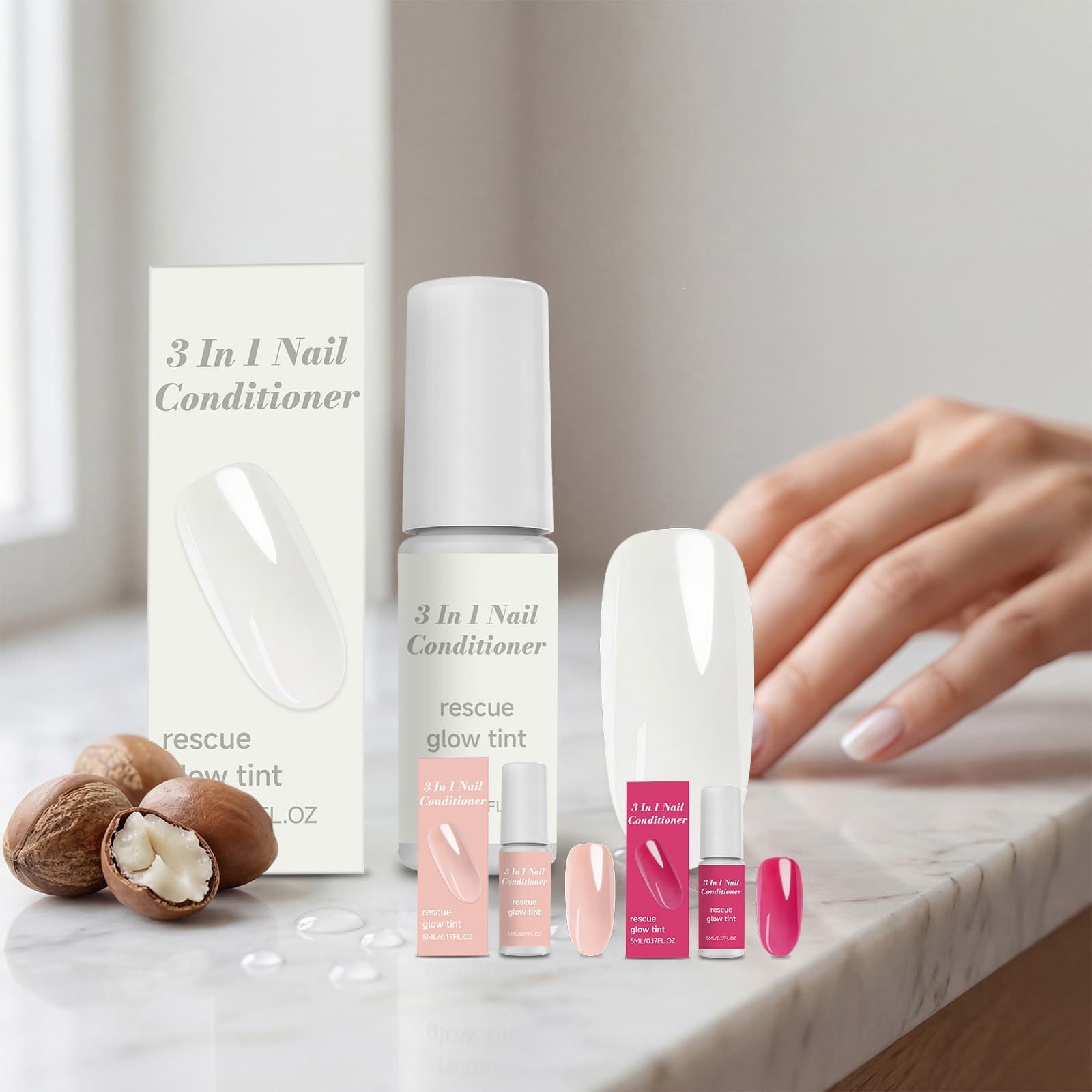 Cross-border nail care agent moisturizes nail cuticles, quick-drying, non-greasy, natural and shiny nail care agent