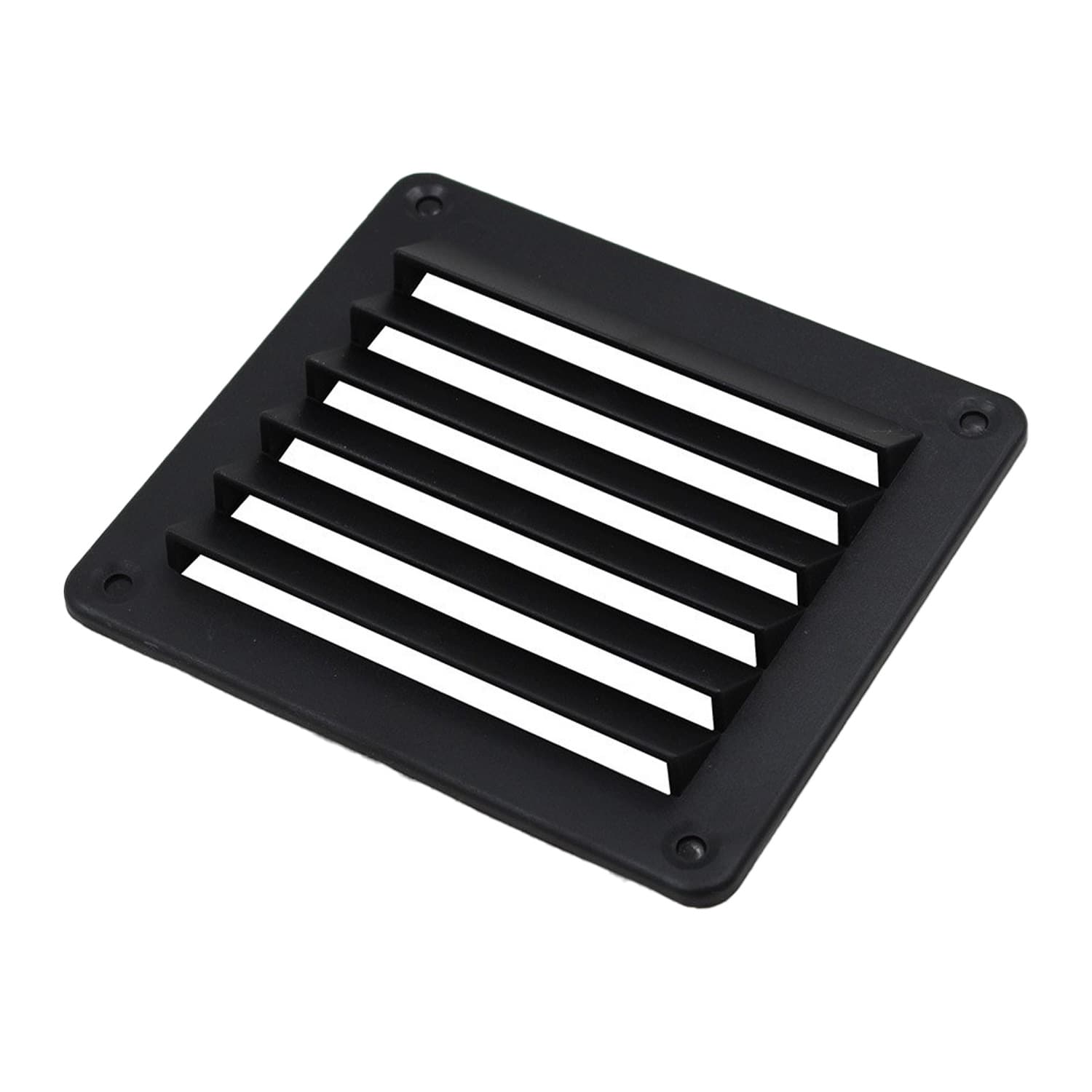 Square Nylon Black Ventilation Grille Louver Vent Outlet Air Exhaust Heat Dissipation Marine Accessories