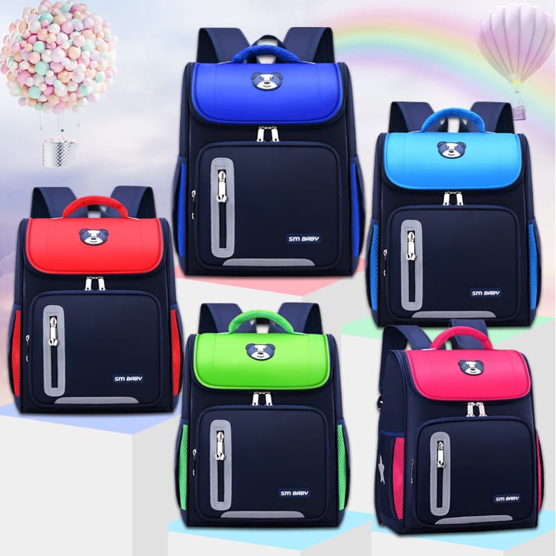 Elementary School Backpack for Grades 1-3-6, Spine Protection and Reduced Burden, Unisex with Printable Logo and Reflective Space-Themed Wholesale
