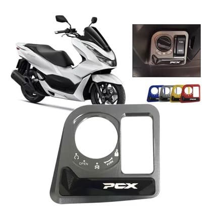 Suitable for HONDA PCX160/125 motorcycle modified parts electric door lock protective cover key switch lock cover