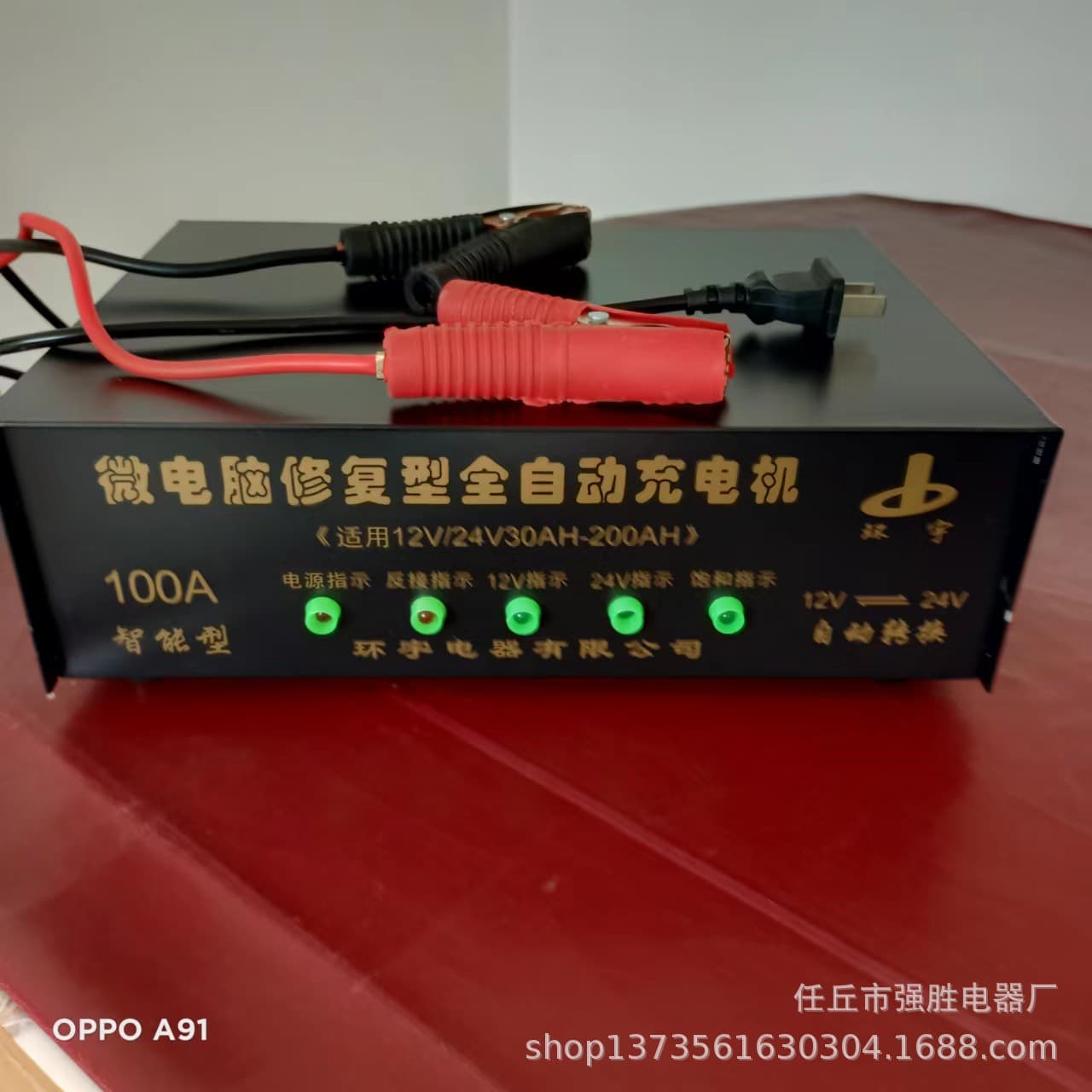 Multi-functional Intelligent Fast Charger for Car, Motorcycle, Truck, Ship, and Forklift Batteries (12V-24V)