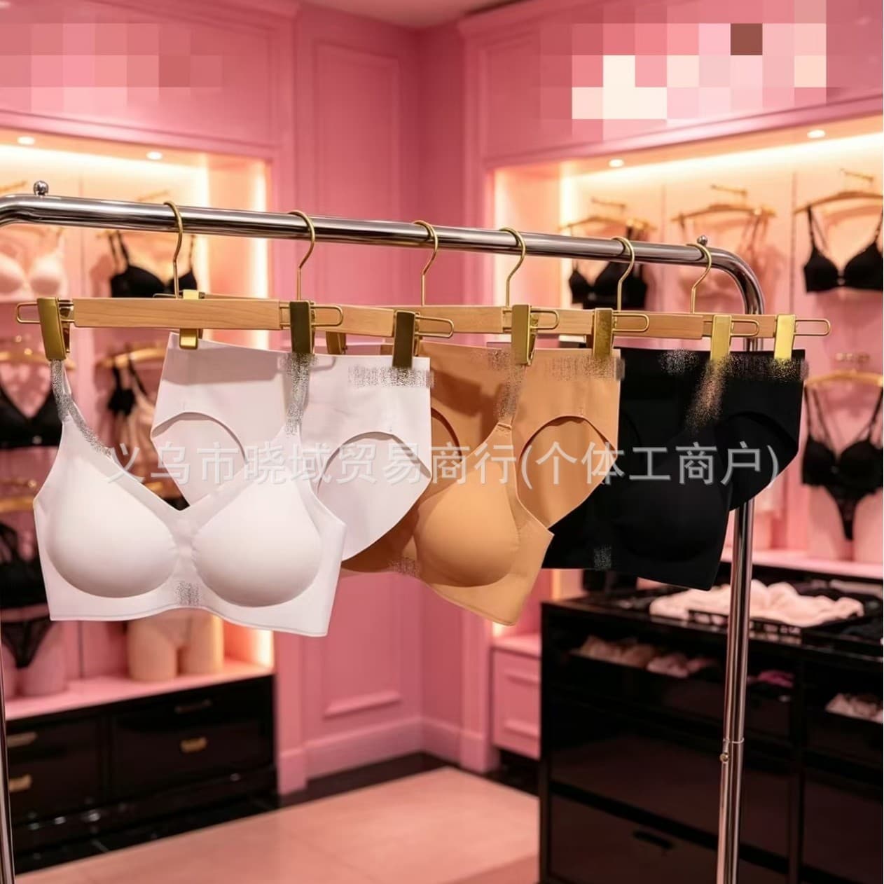 Weijia Original Seamless Letter Print Bra Set for Women Summer Thin Non-Wire Push-Up Side Coverage Bra 2-Piece Set