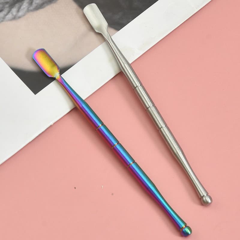 Amazon Stainless Steel Dab Tool Set 5-Piece, Wax Scoop, Colorful Titanium Pipe Cleaning Tools, Pottery Carving Tools