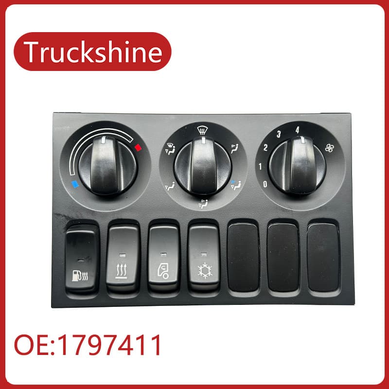 1543095 1797411 Air Conditioning Panel Switch AC Switch Compatible with SCANIA Truck