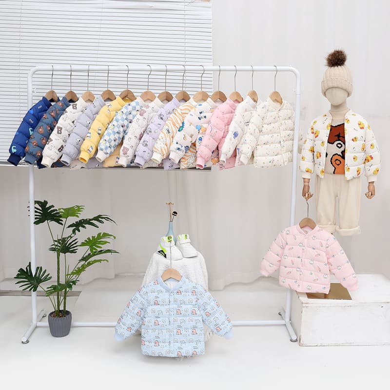 2024 Autumn/Winter New Children's Cotton-padded Jacket Liner, Fashionable Cartoon Style, Children's Clothing, Toddler Cotton-padded Jacket, Baby Padded Jacket
