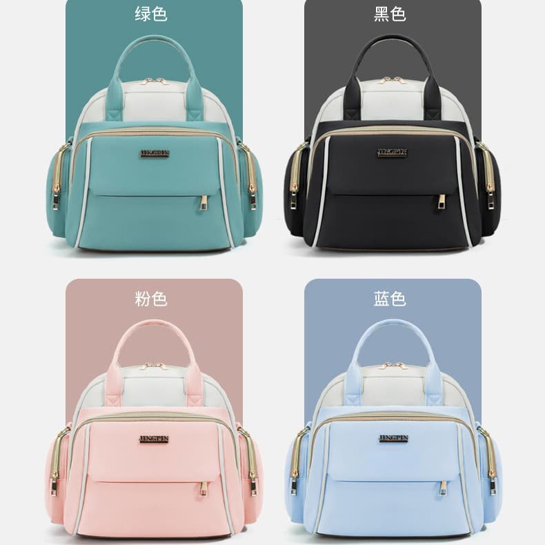 Multifunctional Crossbody Mommy Bag 2026 New Style Oxford Cloth Diaper Bag Backpack Large Capacity Bottle Organizer