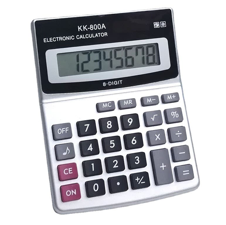KK800A Small Desktop Office Calculator, Financial Office 8-Digit Computer, Gift and Advertising Logo Machine