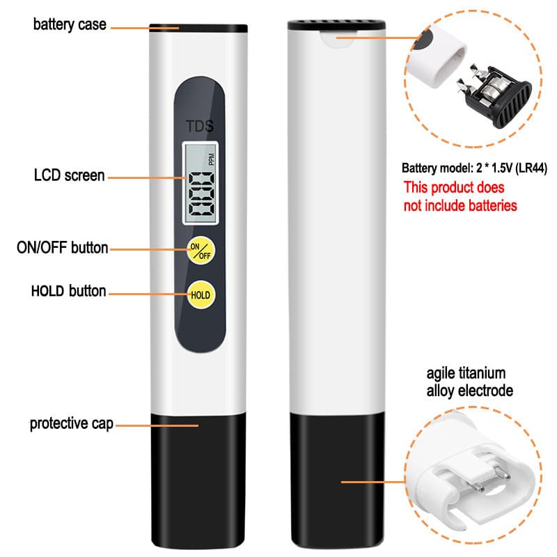 tds water quality testing pen foreign trade quality hot model household tds water testing pen meter factory ready stock dropshipping