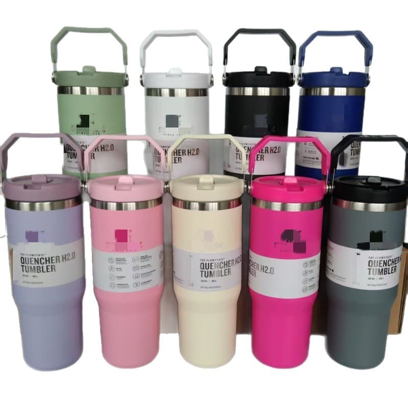 Stanley Insulated Tumbler Car Cup Stanley 304 Stainless Steel Cold-Retaining Cup 30oz Handle Lid Large Capacity