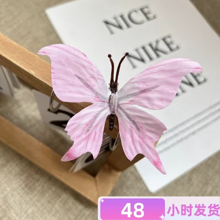 Butterfly flower head simulated butterfly 3D printed three-dimensional hairpin butterfly hairpin super simulated butterfly flower head cross-border wholesale