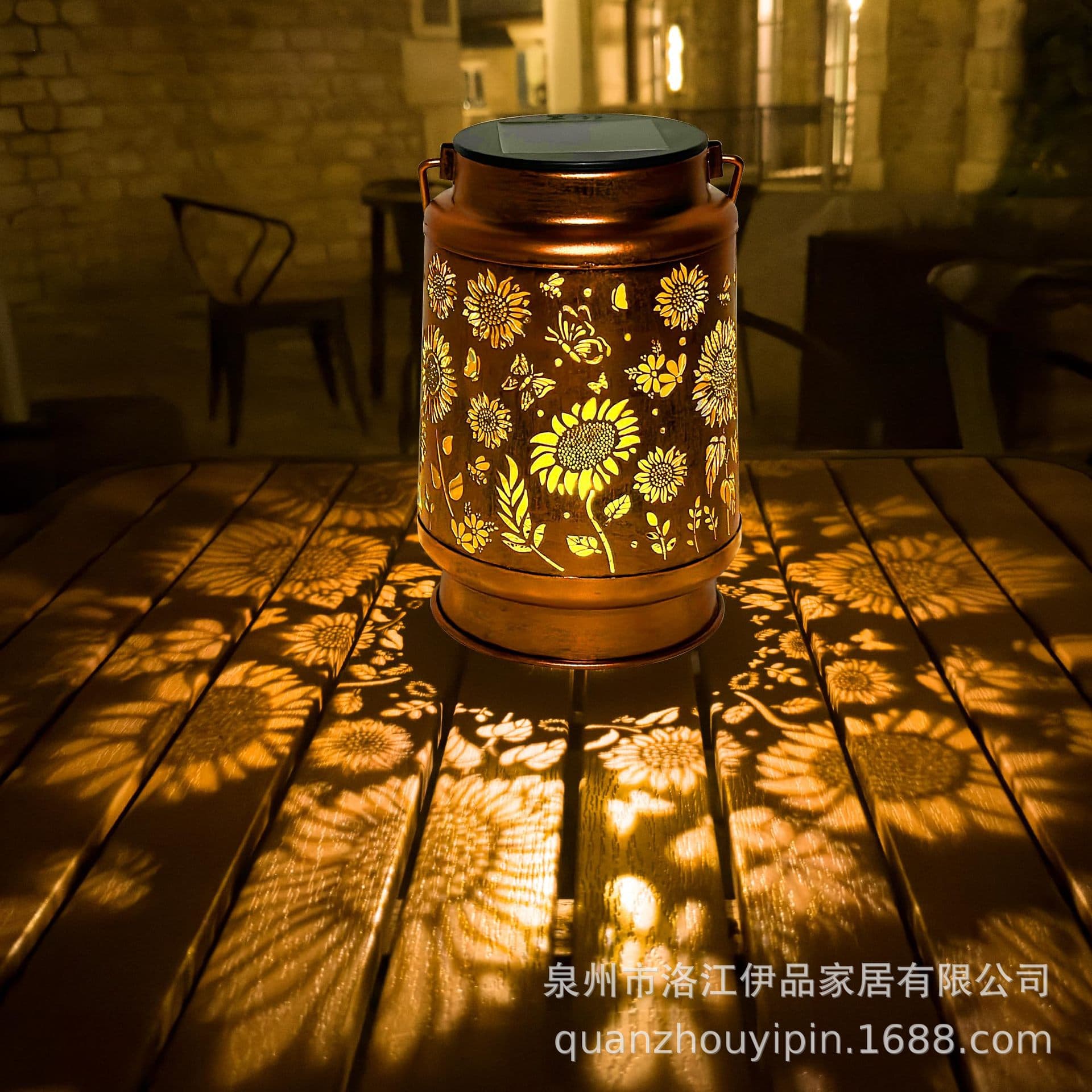 Upgraded new outdoor solar light hollow suitable for Halloween, Thanksgiving and Christmas decorative lighting garden lights
