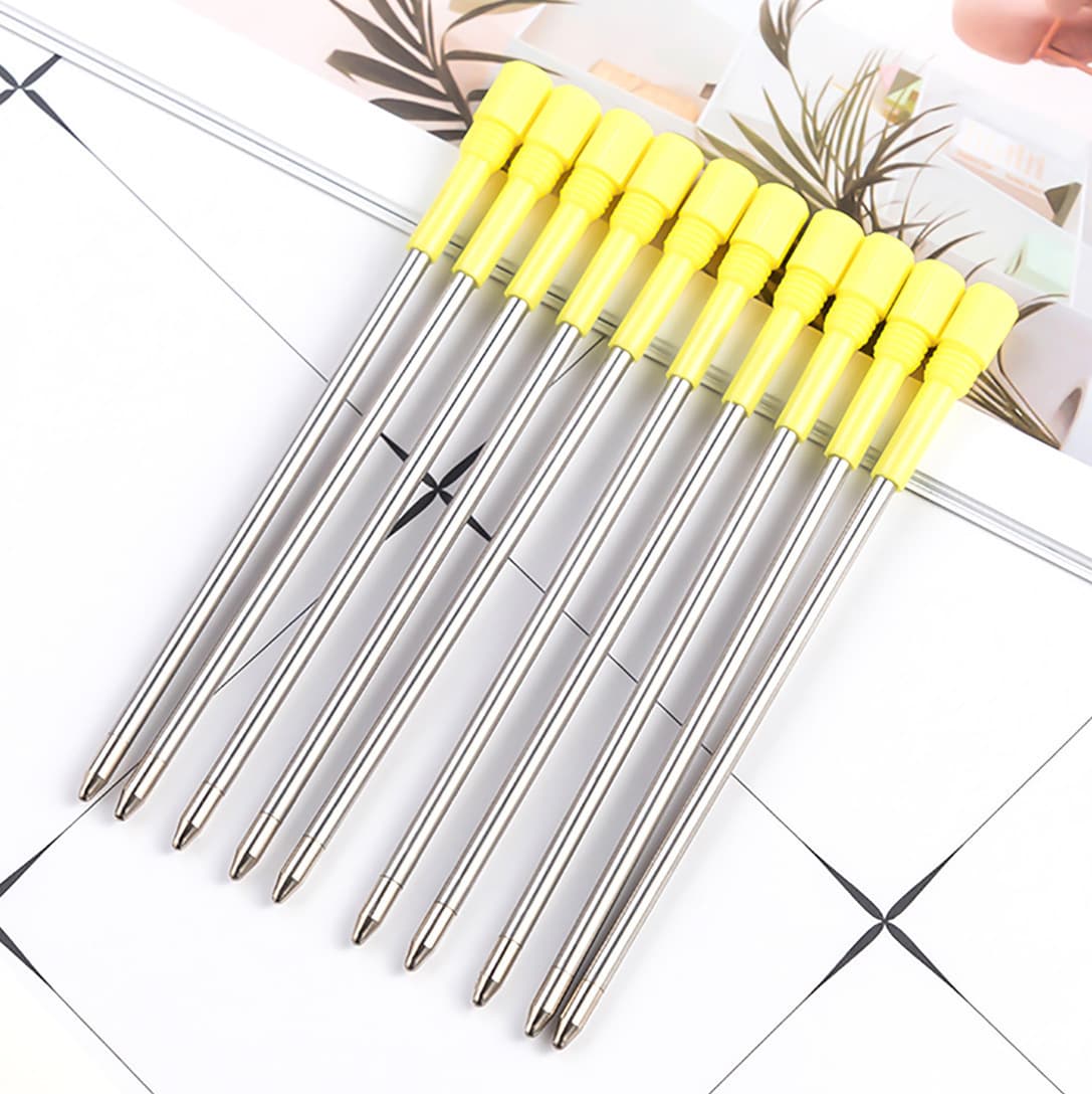 New Slim Ballpoint Pen Oil Pen Black Ink Fashion Manufacturer Ballpoint Pen Refill Business Signing Pen Refill In Stock