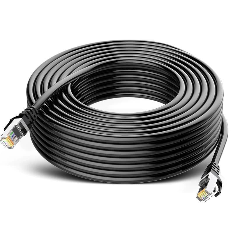 Manufacturer Wholesale Category 5 100Mbps Ready-Made Network Cable 1m, 10m, 50m for Home and Engineering Use with RJ45 Connector