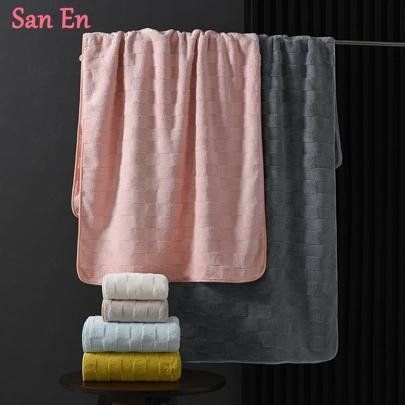 New Coral Velour Bath Towel, Quick-Dry, Thickened, Absorbent, for Adults, Face Washing, Gaoyang Gift Wholesale Custom