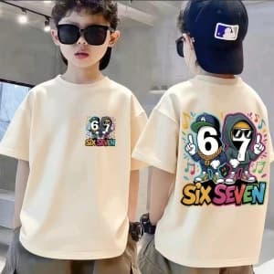 Girls Short Sleeve T-Shirt Summer New Cotton Fashionable Top Casual Outerwear for Kids