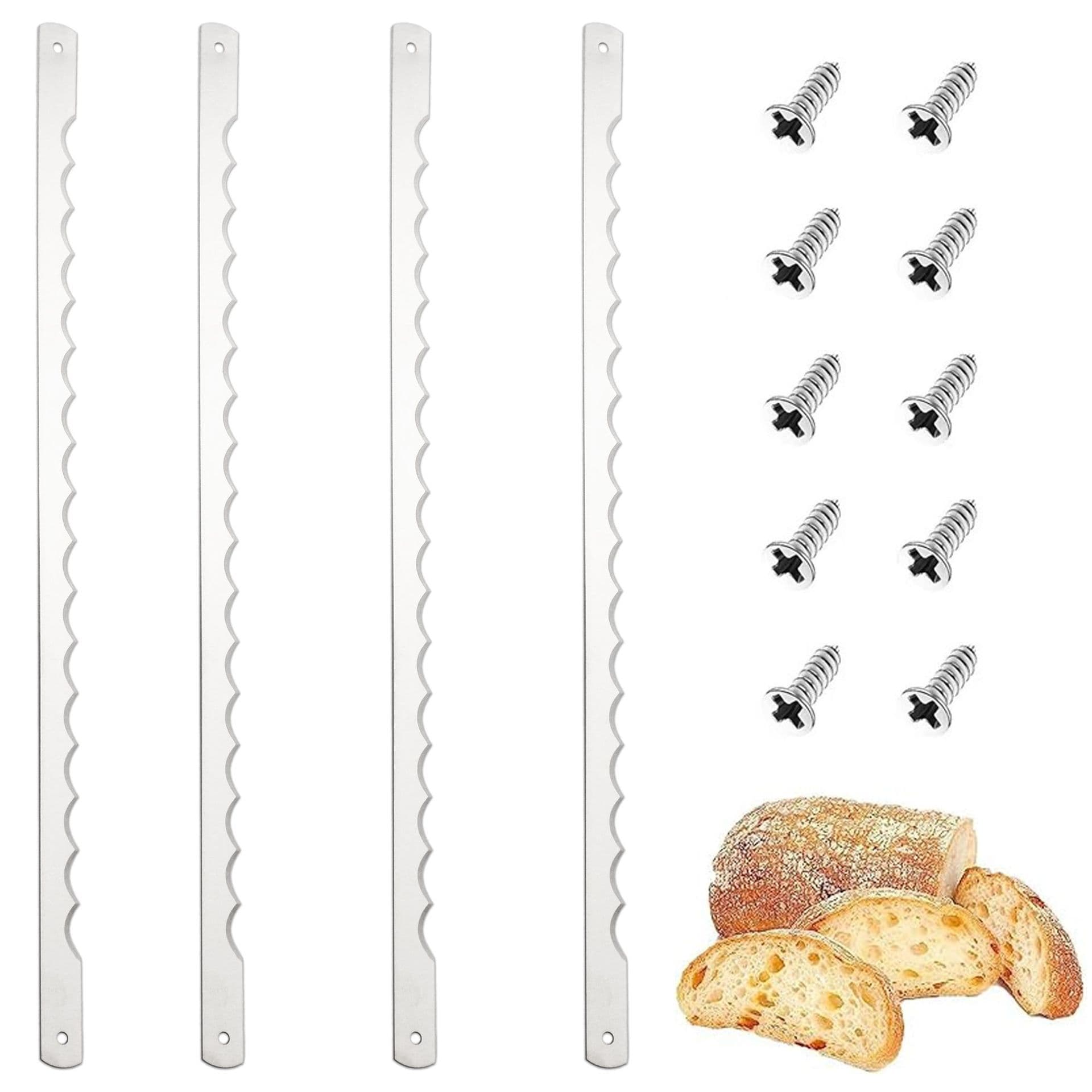 Bread saw blade, serrated bread knife blade, bread slicer blade, baguette cutting blade