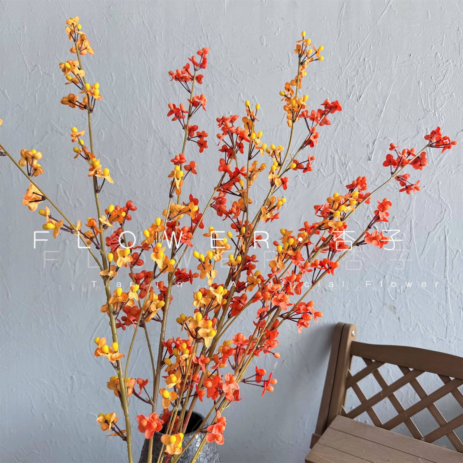 Artificial Green Plant South Snake Vine Large Branch Fortune Fruit Living Room Fake Flower Arrangement Decorative Ornament Photography Prop Snake Vine Fruit