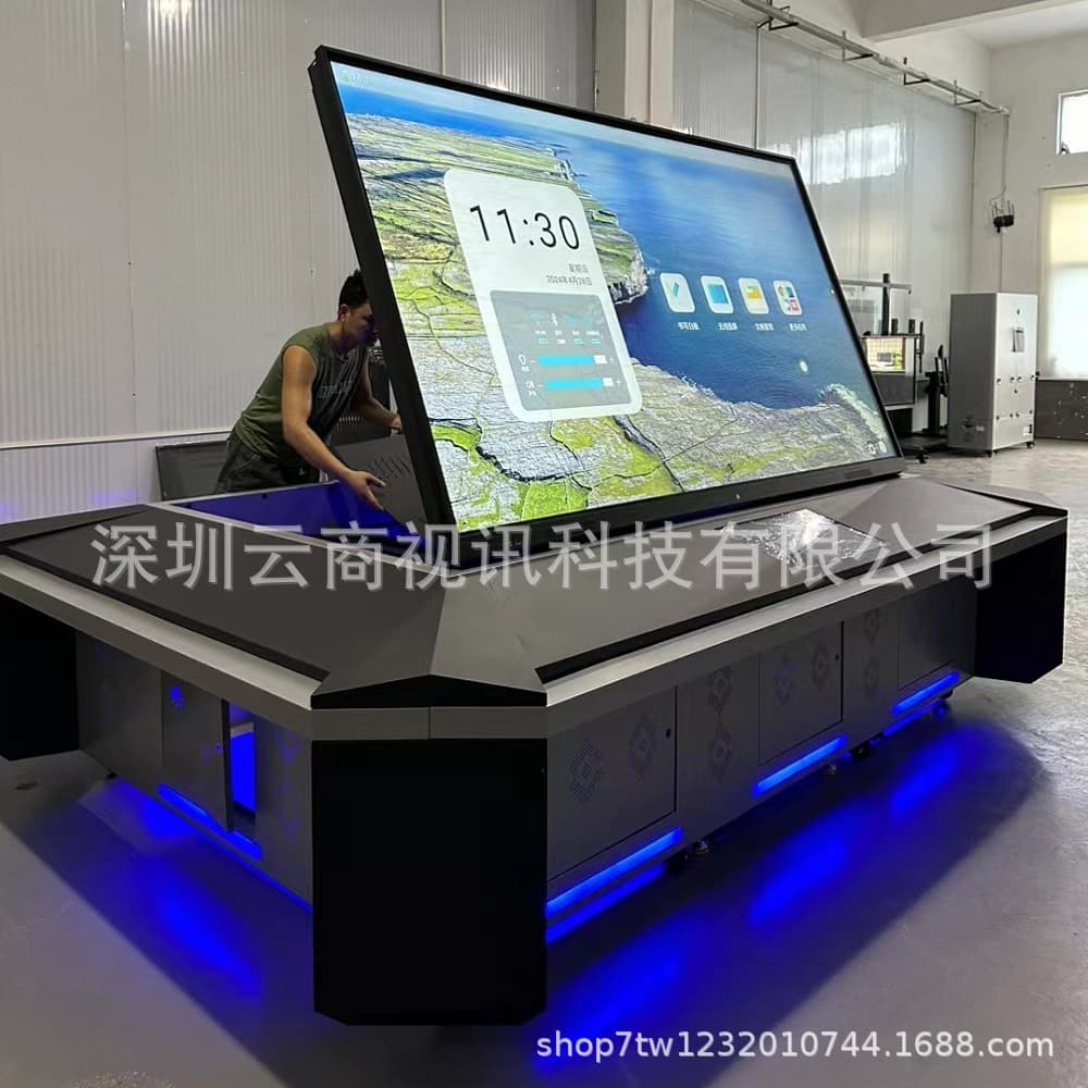 Liftable Electronic Sand Table for Combat Simulation, Military Exercises, Terrain Touch Simulation, 3D Digital Sand Table Direct from Manufacturer
