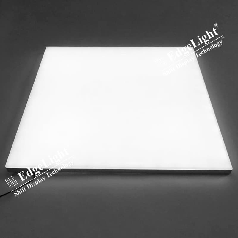 Frameless illuminated back panel display cabinet background light guide plate acrylic backlight panel Shanghai laser dot marking