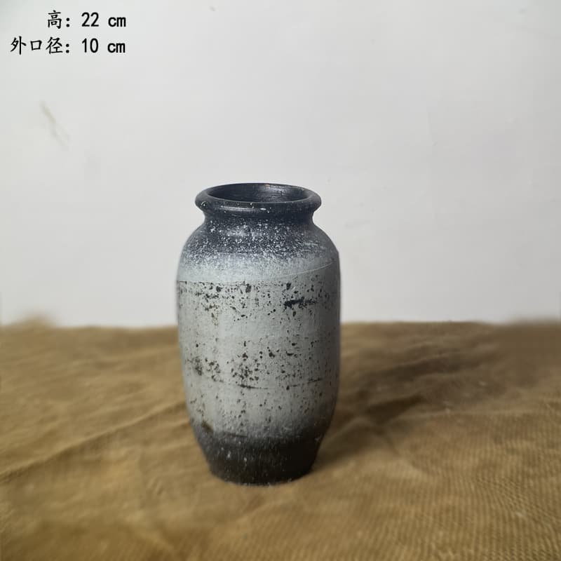Factory direct sales vase ornaments pottery pots old mud tiles dried flowers defective coarse flower pots orphan micro pot inserts