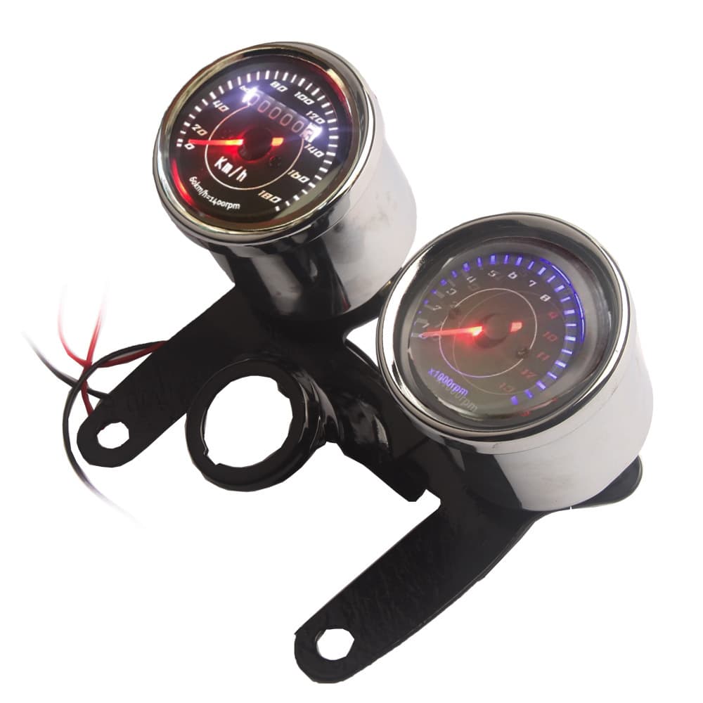 Modification motorcycle instrument electronic tachometer Jialing off-road retro instrument assembly odometer CG125