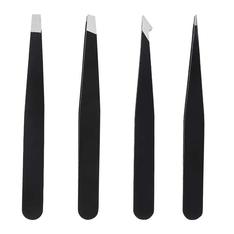 Eyebrow clip, small tweezers, hair plucking pliers, eyebrow clips, beard plucking, false eyelashes, tweezers set, eyebrow trimming knife