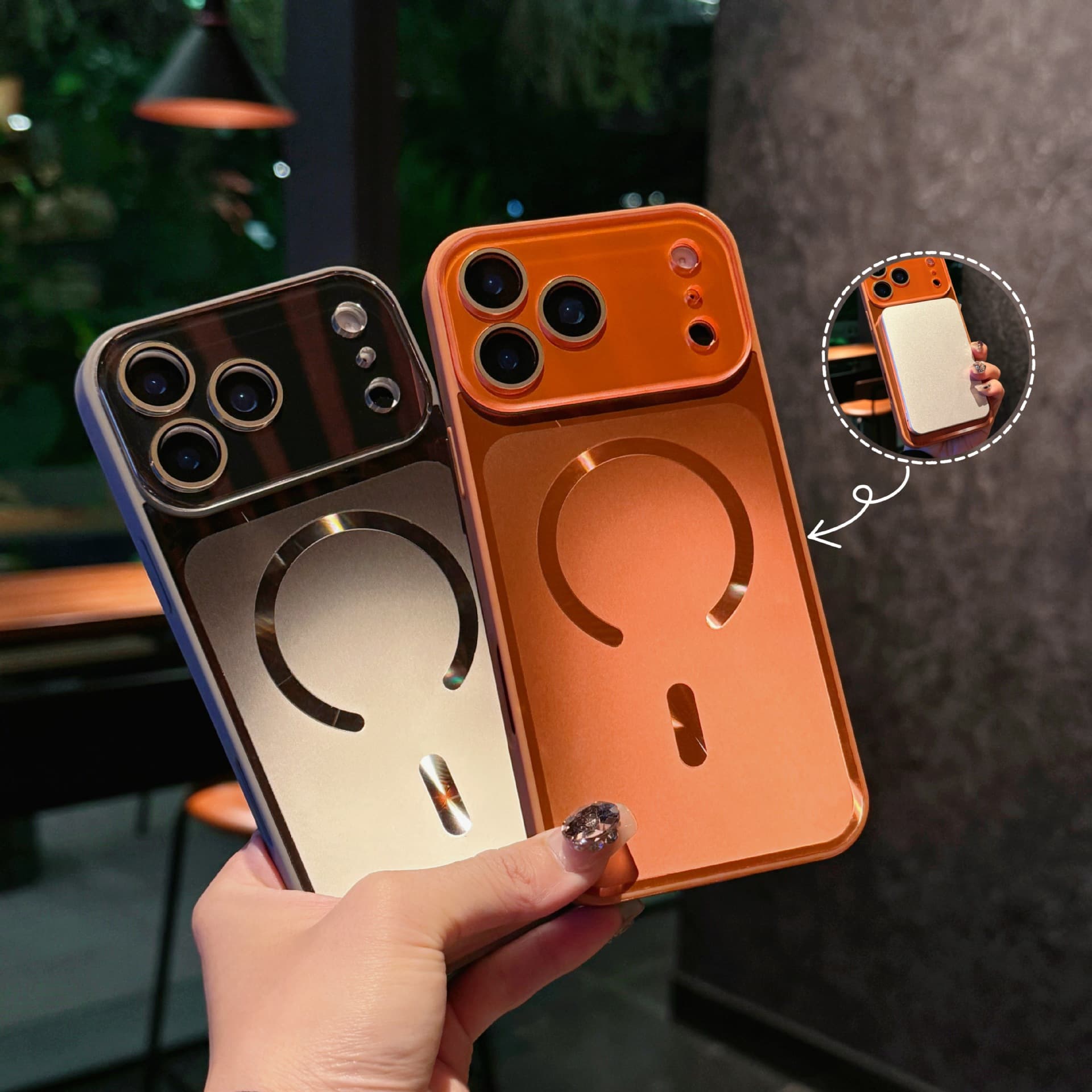 AG Frosted Magnetic Case for iPhone 17 PRO MAX Instant 17 Phone Case Apple 16 Crystal Lens Film Anti-Drop