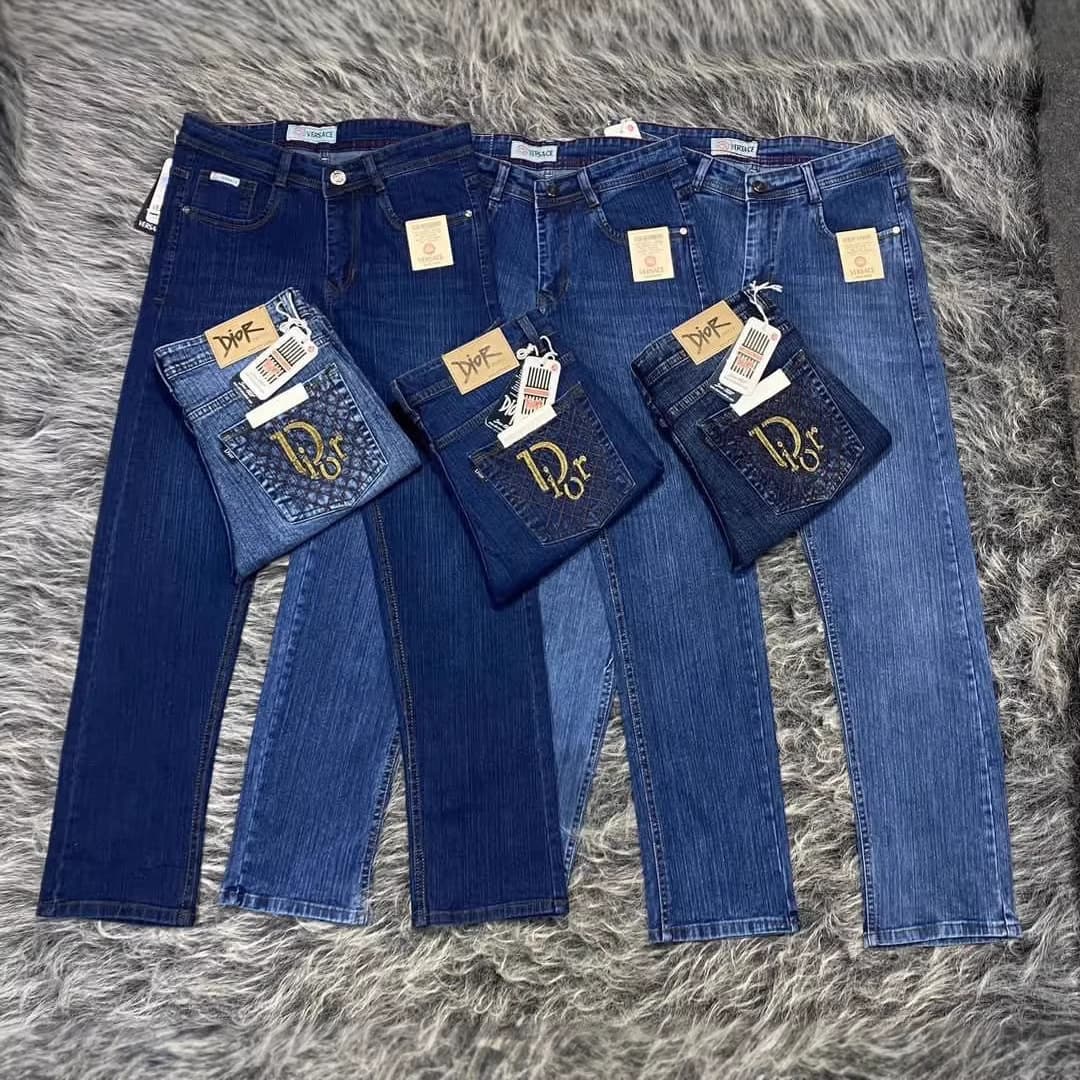 Men's Stretch Fashion Denim Jeans Versatile Slim Fit Long Pants Men's Cargo Jeans
