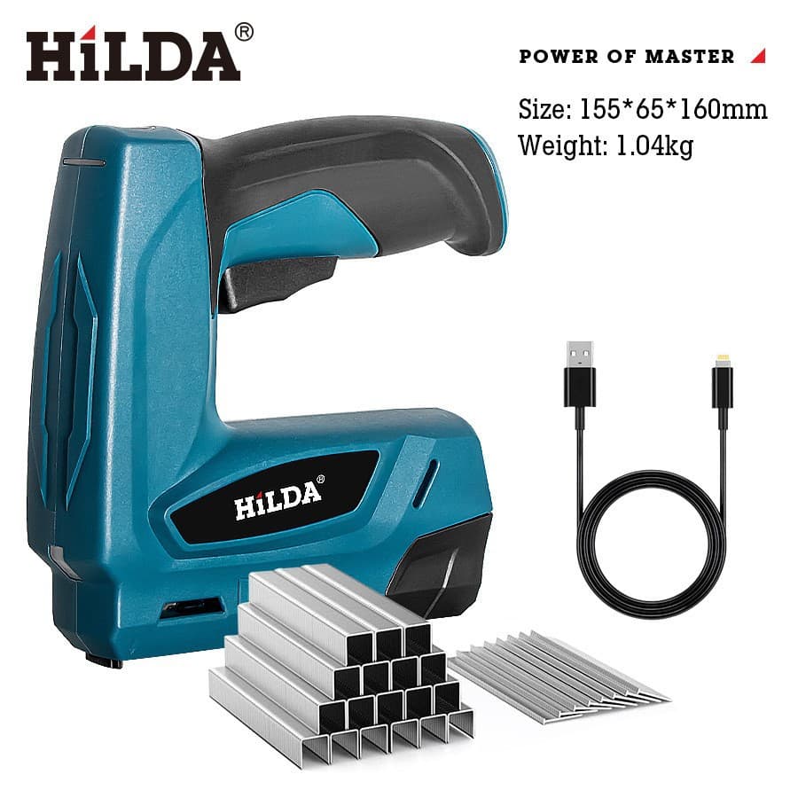 New Model Lithium Nail Gun, Electric Staple Gun for Woodworking, Home-use Compact Portable Cordless Lithium Shooting Nail Gun