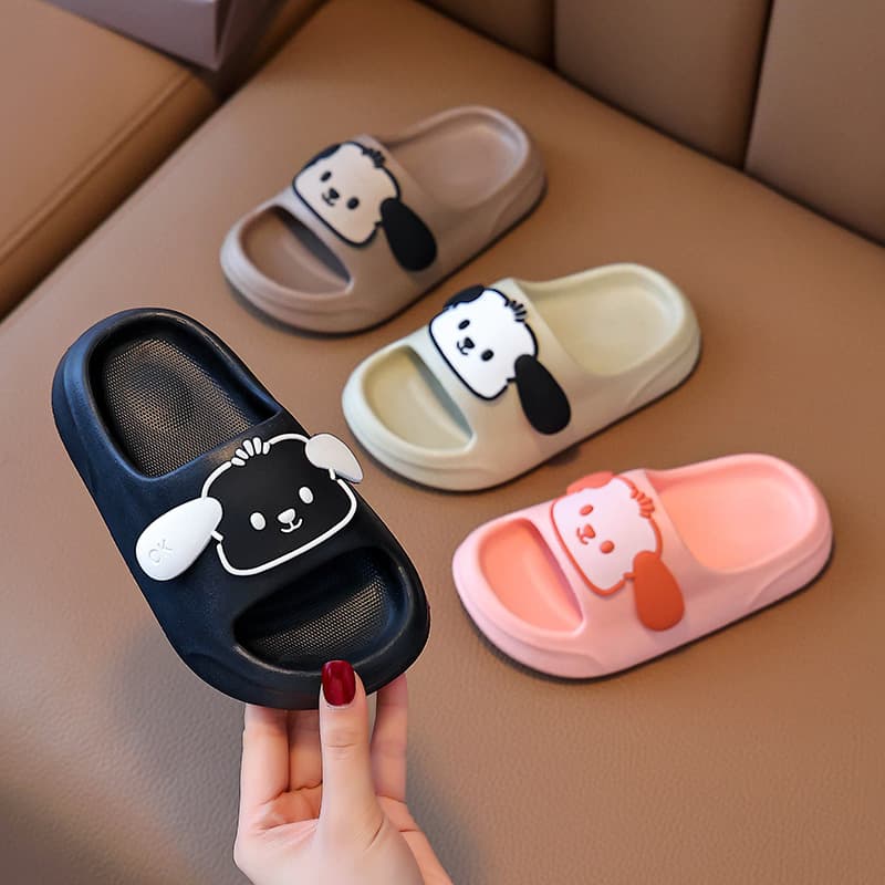 EVA slippers for women, summer cartoon, cute, non-slip, thick-soled indoor bathing slippers, baby sandals