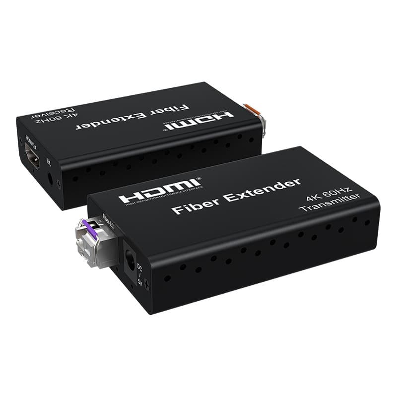 4K60Hz Optical Transceiver High-Speed Fiber Extender Transceiver, Uncompressed Transmission, Single-Fiber Single-Mode LC/SC
