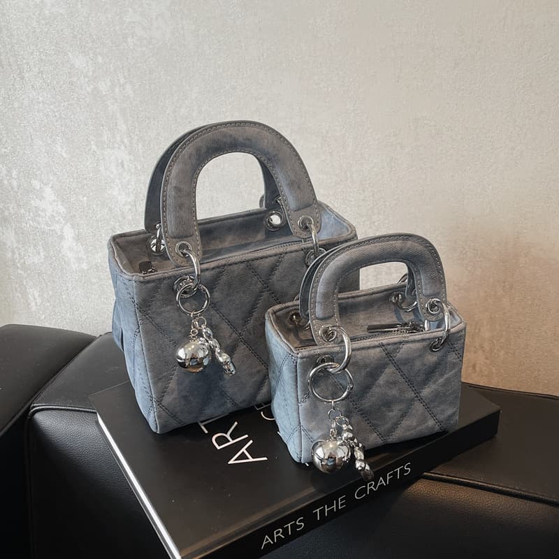 Yazi Fashion Handbag Women's 2024 New Arrival Stylish All-Match Diffy Bag Textile Rhombic Single Shoulder Crossbody Bag