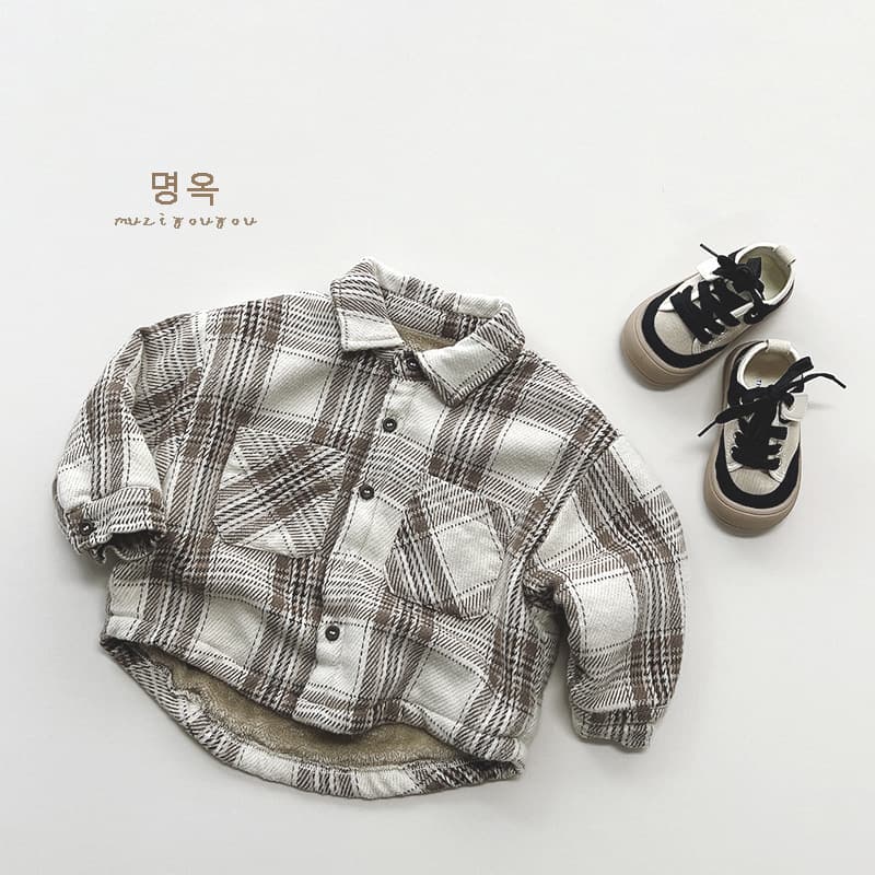 Artistic Boys' Plaid Fleece-Lined Shirt, Winter New Girls' Korean Retro Top, Outerwear for Trendy Kids
