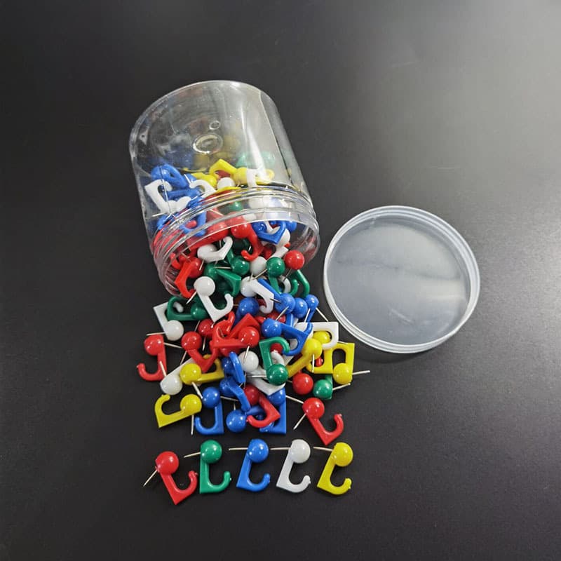Colored Hook Pushpins Hook Positioning Pins Photo Wall Pins Cork Board Pins Office Fixing Pins