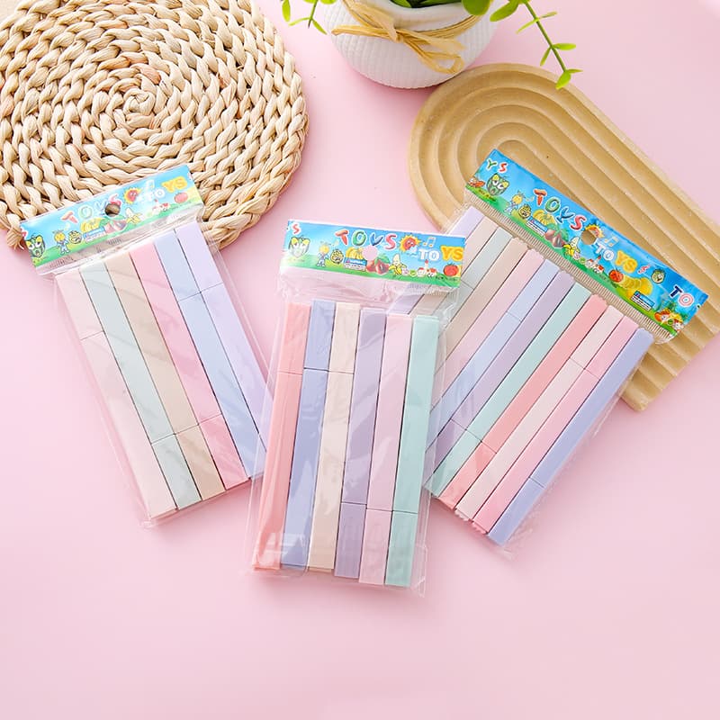Cross-border Macaron Fluorescent Pen Square Color Rod Morandi Fluorescent Pen Sweet Salt 6 12 Fluorescent Pen