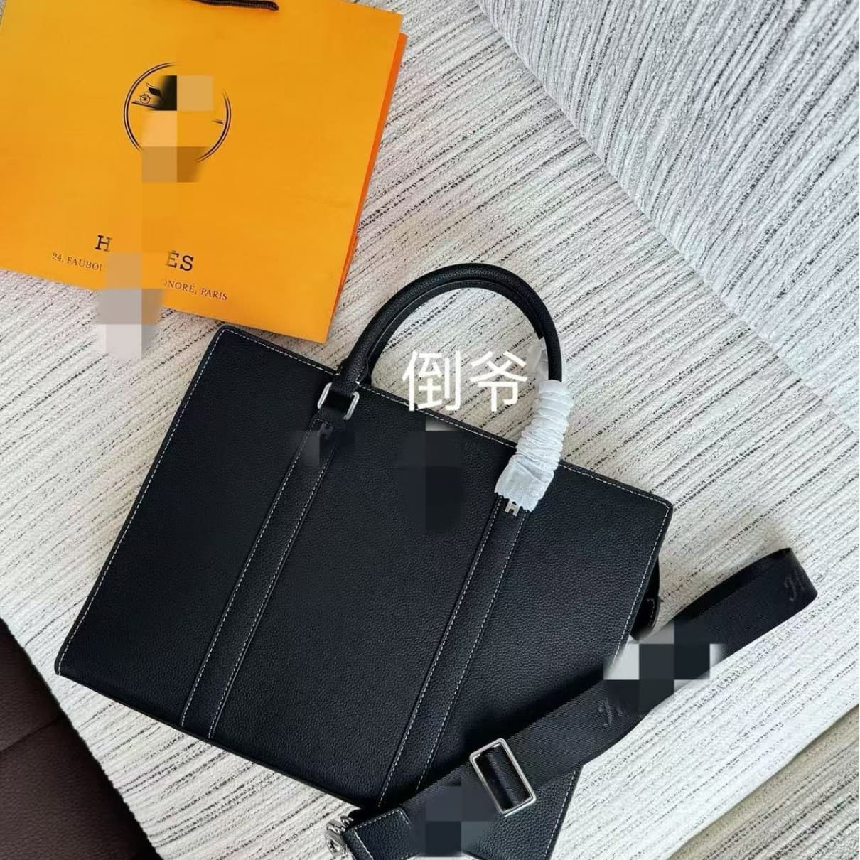 Koujia genuine leather hand-held trendy men's first-layer cowhide business briefcase is exclusively for cross-border high-end