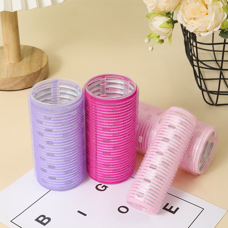 Large Self-Adhesive Curling Barrel, Plastic Curling Iron, Figure-Eight Bangs Curling Fluffy Clip, Aluminum Sheet Curling Clip