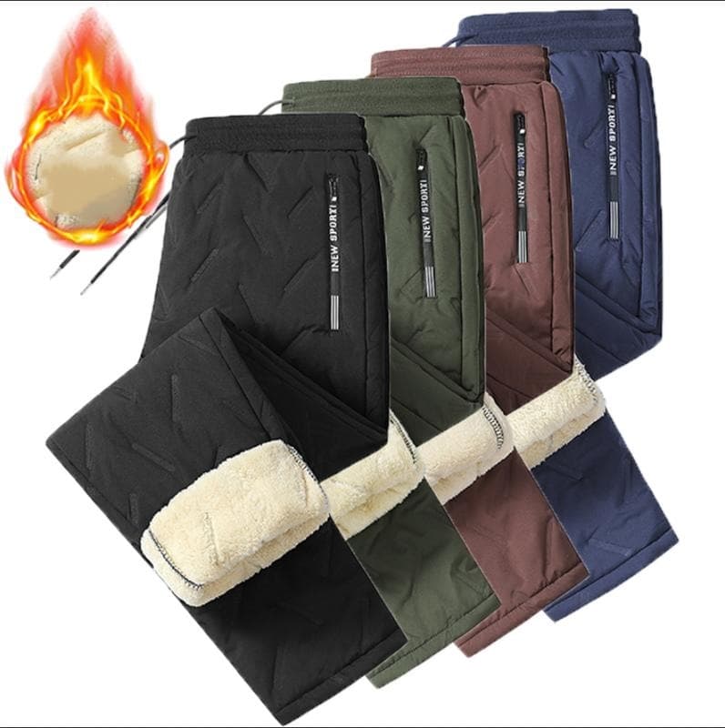 N 71815 Ultrasonic Cotton Pants Fleece-Lined Cotton Pants