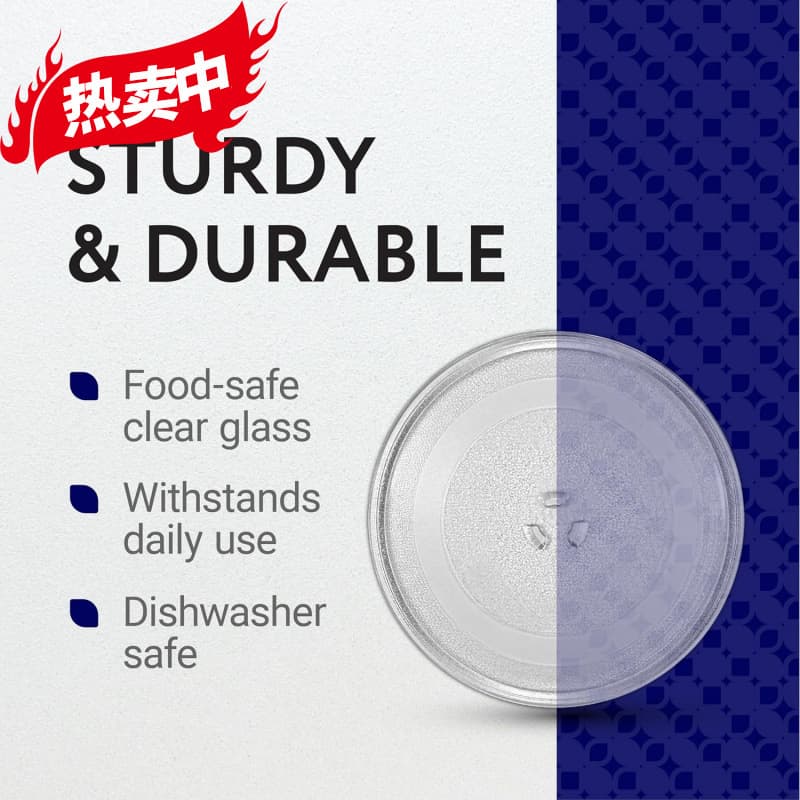 Original Disassembled 12 3/4" Microwave Glass Turntable Plate Replacement Full Inspection