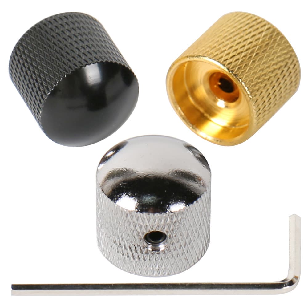 Metal Electric Bass Guitar Volume Knob Bass Tone Electric Guitar Potentiometer Cap Electric Guitar Knob Cap