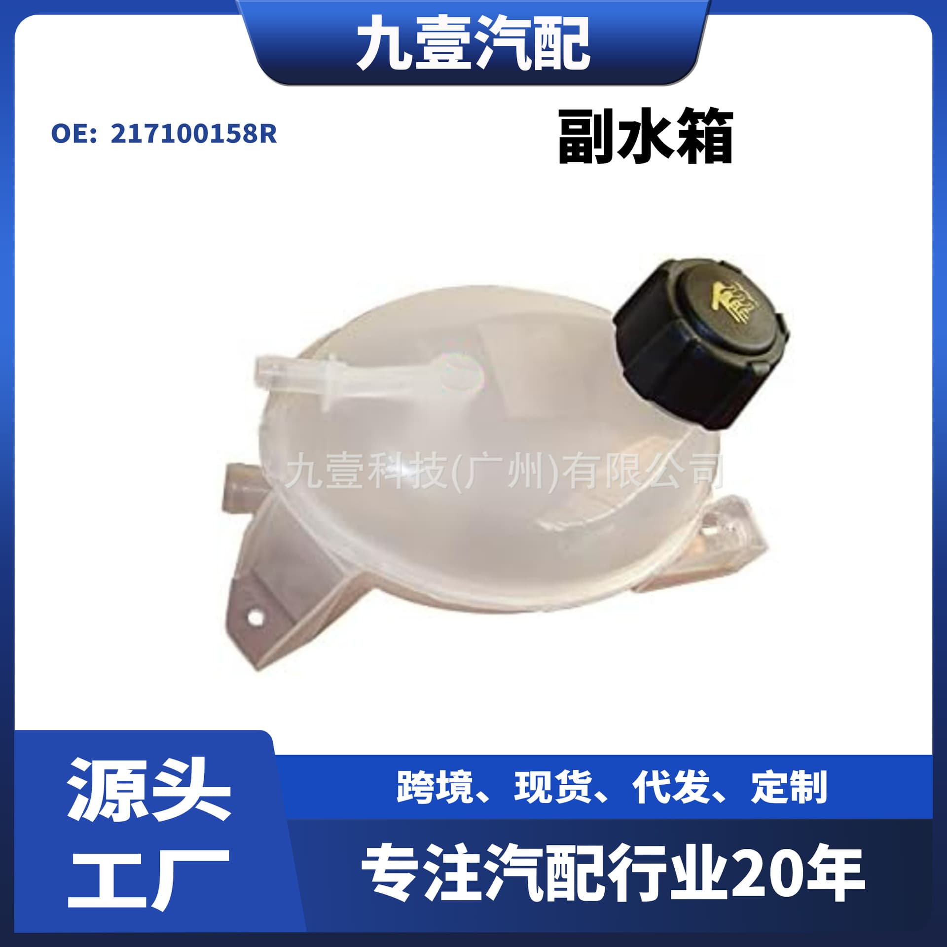 For Renault auxiliary tank expansion tank with cap 217100158R