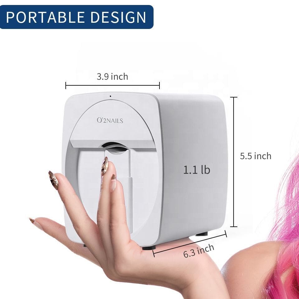 Exclusive Portable Mini 3D Smart Nail Art Machine Fast Printing Nail Painting Machine Fully Automatic Nail Printer