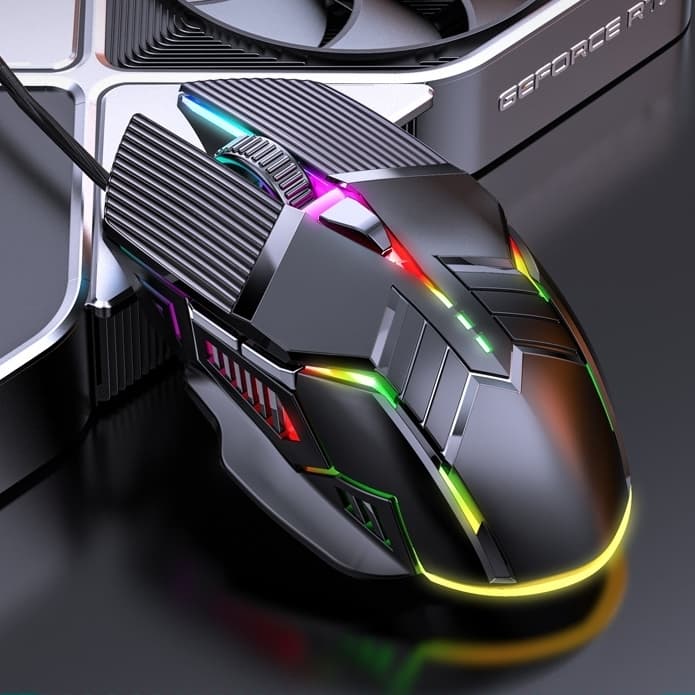 Wired USB Esports Mouse Comfortable Gaming Desktop Office Computer Laptop Universal Multicolor Home Glowing