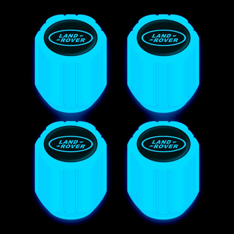 Glow-in-the-Dark Car Tire Valve Stem Caps for Land Rover Range Rover Sport Velar Evoque Discovery 4 Discovery Sport