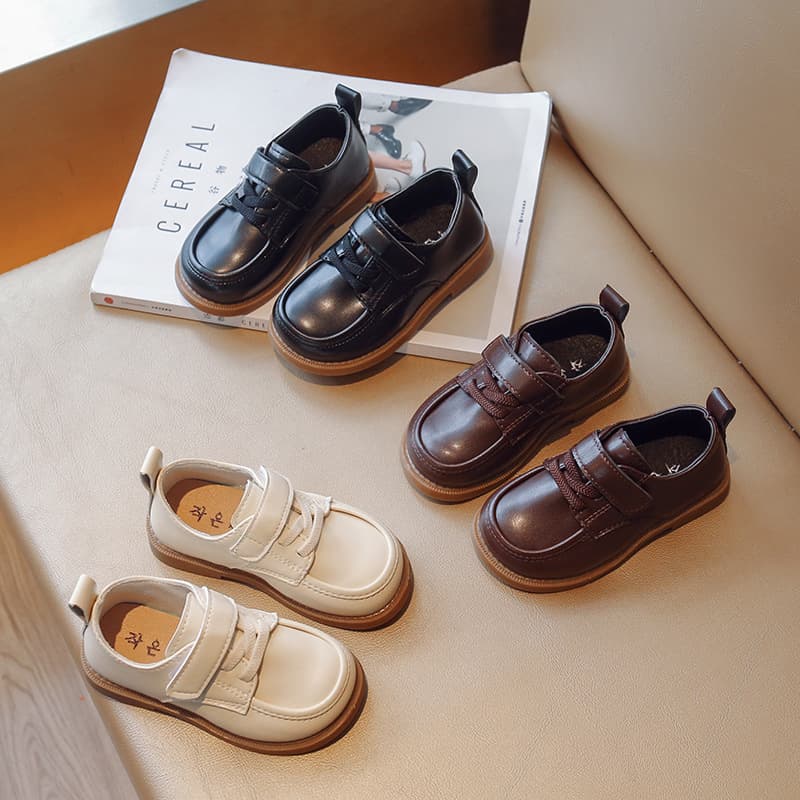 New 1-3 Year Old Baby Walking Shoes, Spring/Autumn Soft Sole Infant Shoes, British Style Toddler Leather Shoes, Breathable