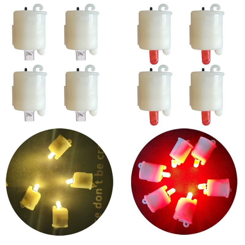 DIY Handmade Lantern Red Light Mechanism Large Electronic Keychain Ornament Lighting Elements Mid-Autumn Festival and New Year Lantern Accessories