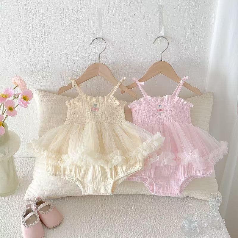 Summer baby clothes for baby girl summer one-piece sweet princess bag skirt skirt fashionable suspender one year old summer