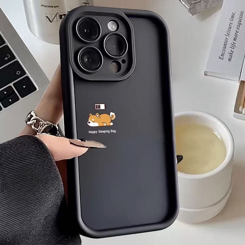 Emery Power Puppy Phone Case for Apple 17, iPhone 14 Pro, Minimalist 16, Shockproof 15 Pro, Cute
